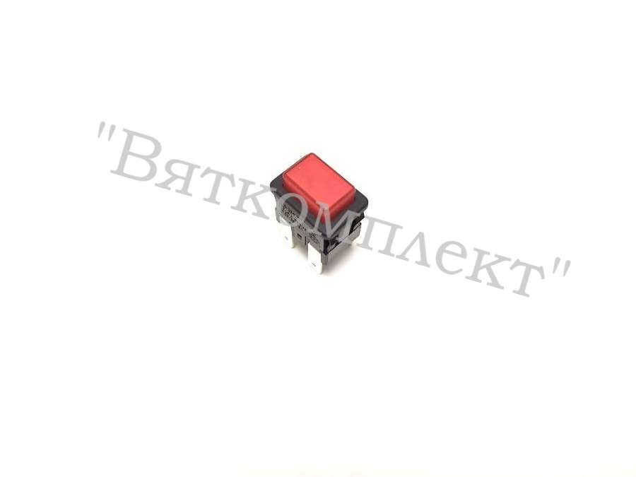Кнопка SC7097 ON-OFF красная, с фиксацией, с подсветкой 13.2x19.2mm 16A/250VAC; 4pin
